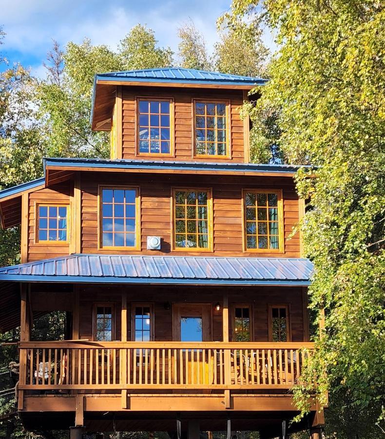 The Eagle'S Nest Treehouse Cabin Palmer Extérieur photo